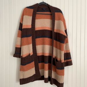 American Eagle Chenille striped cardigan
